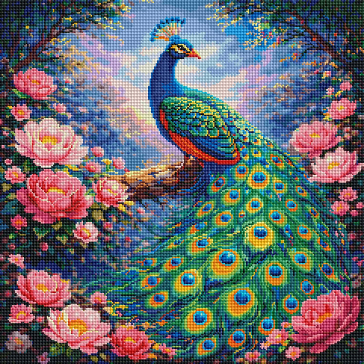 Peacock at Dusk