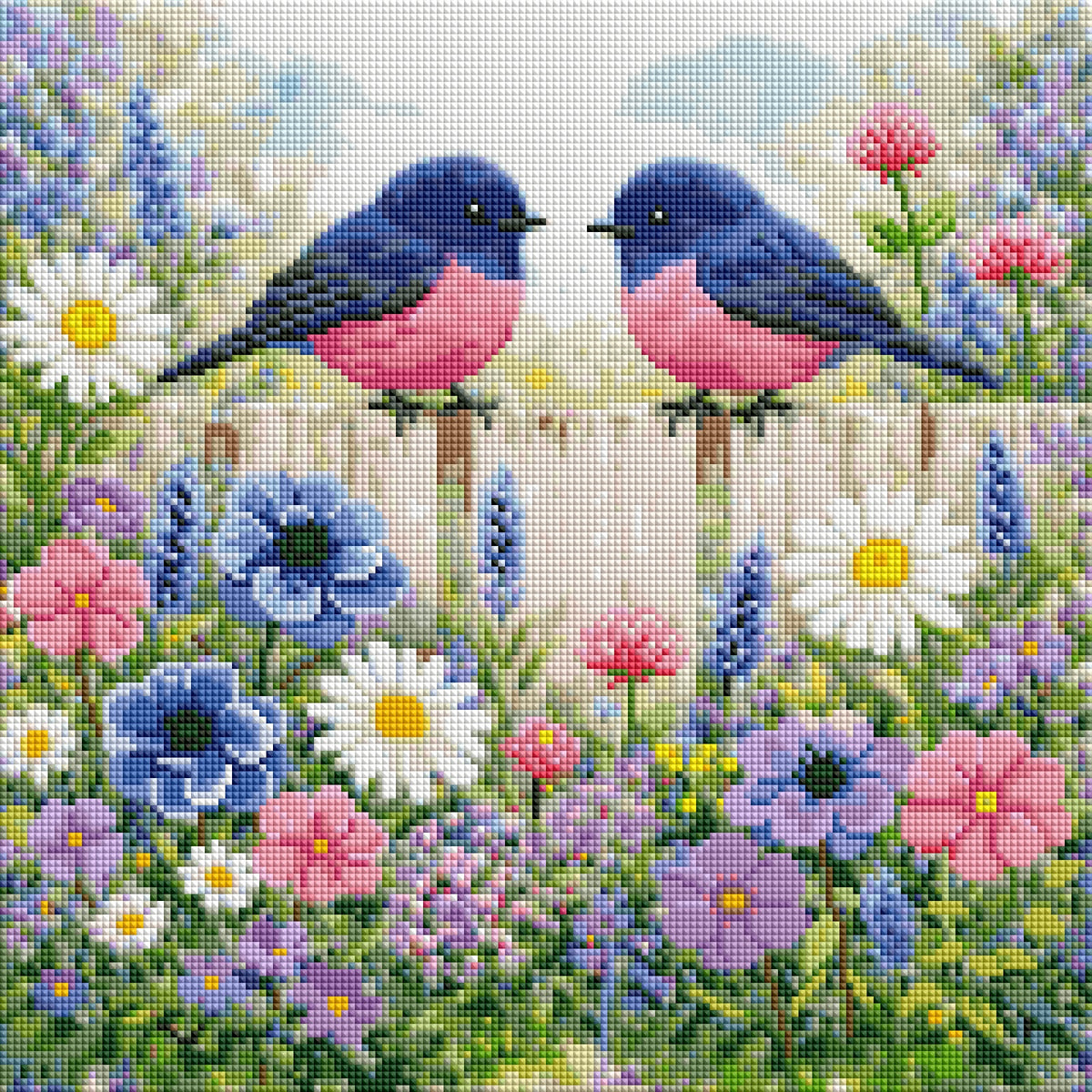 Robins on a Fence
