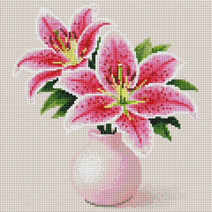 Pink Lily Vase