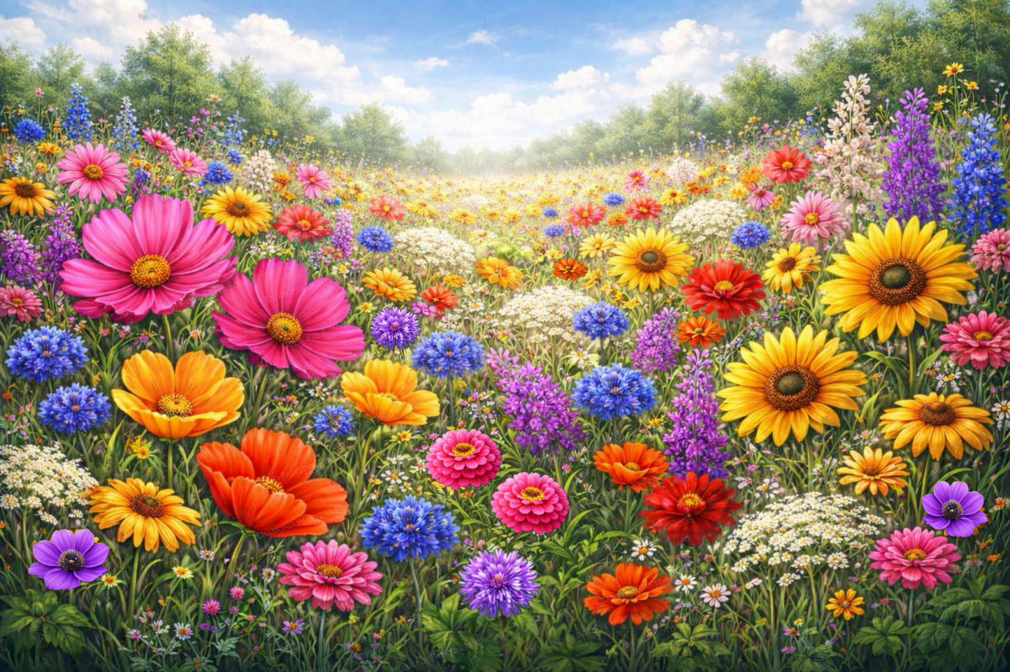 Blue Skies, Bright Flowers