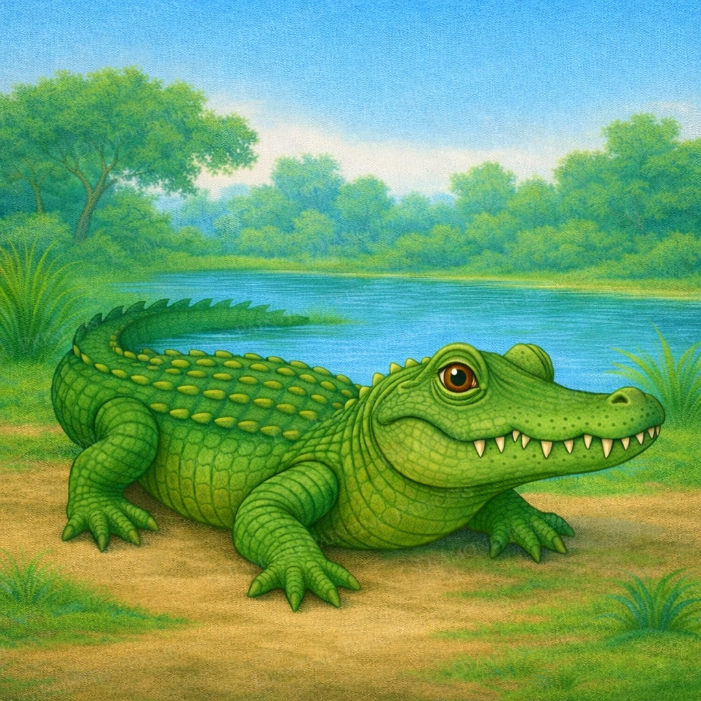 Crocodile by the River