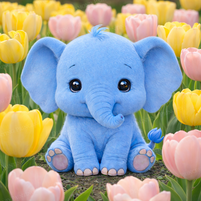 Elephant in the Tulips