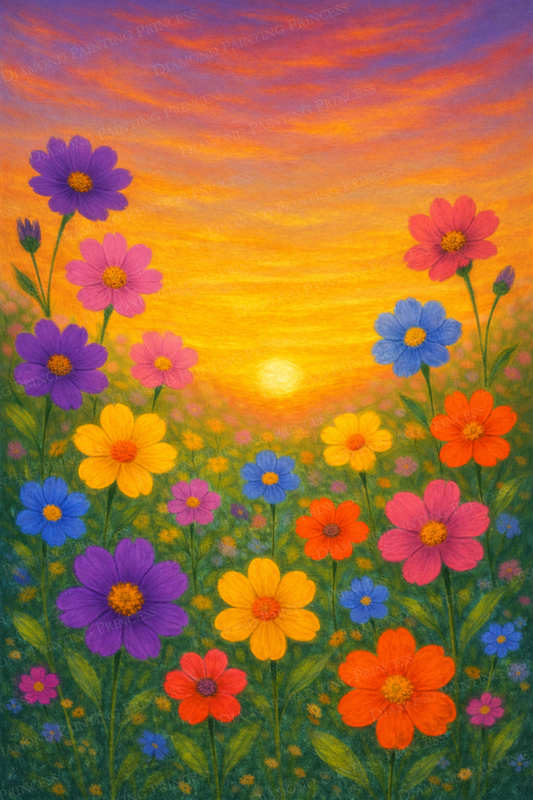 Wildflowers at Sunset