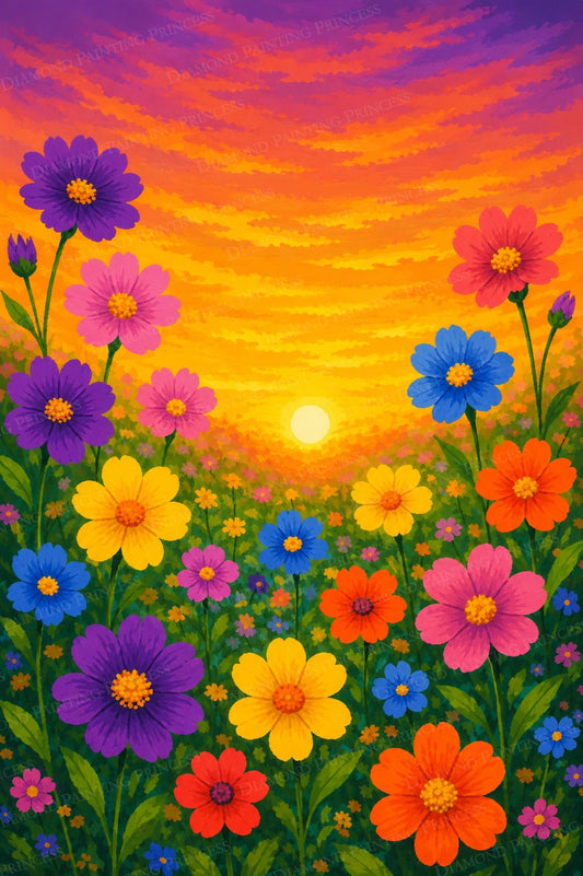 Wildflowers at Sunset