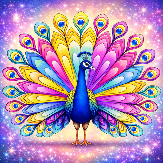 Radiant Pink Peacock