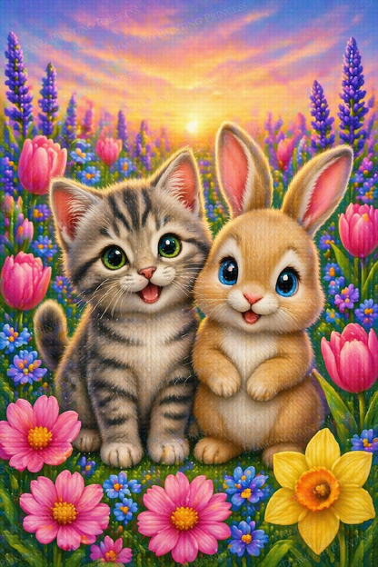 Kitten & Bunny