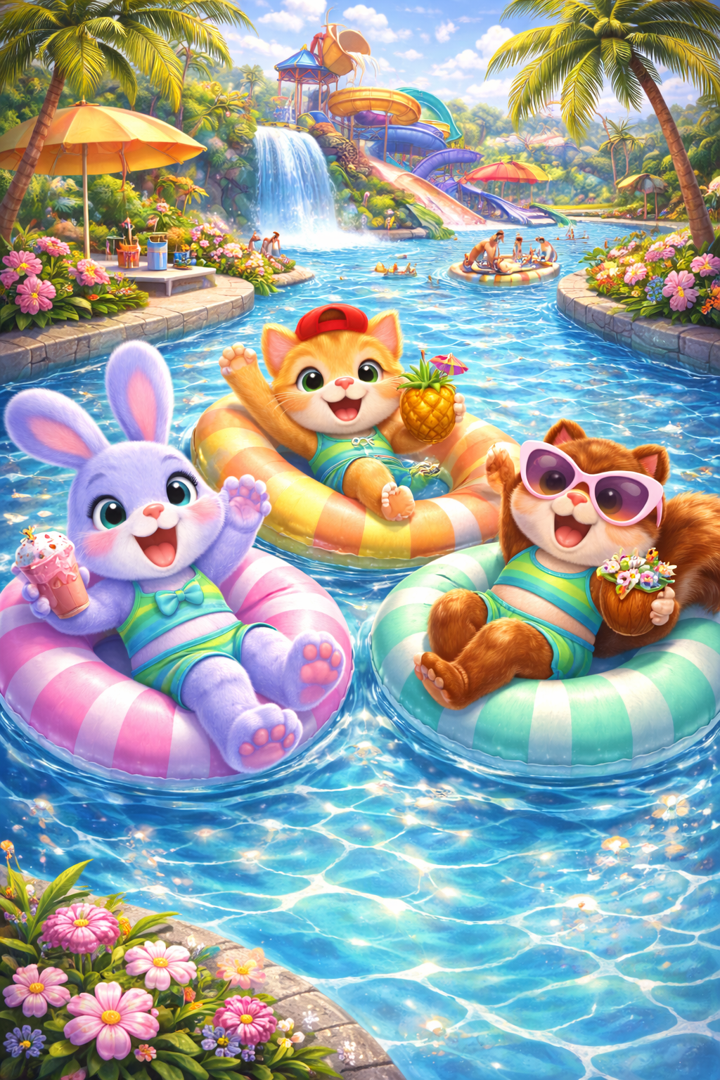 Trio Pool Party