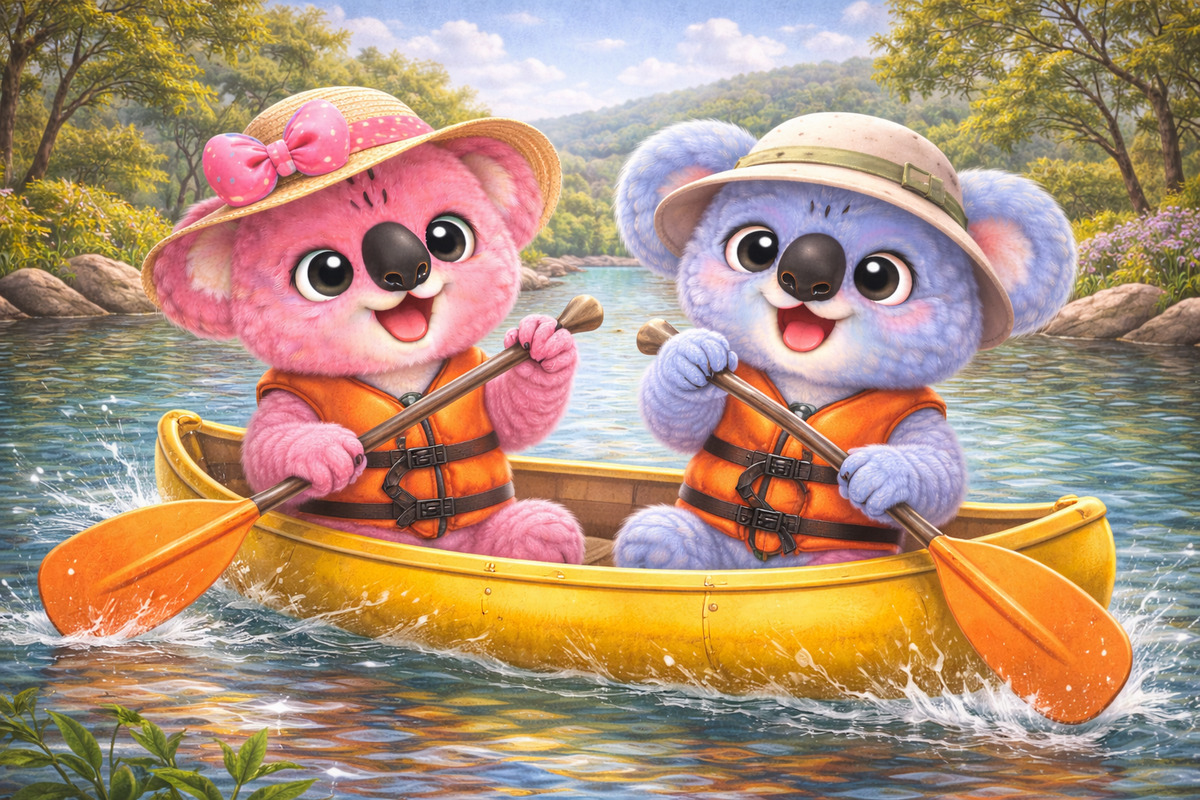 Coco & Lily Go Canoeing