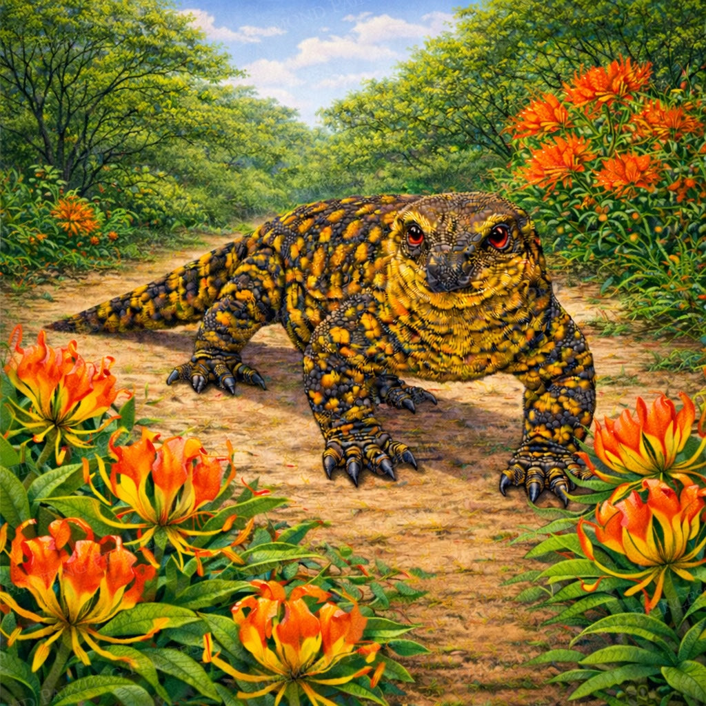 Goanna in the Bush