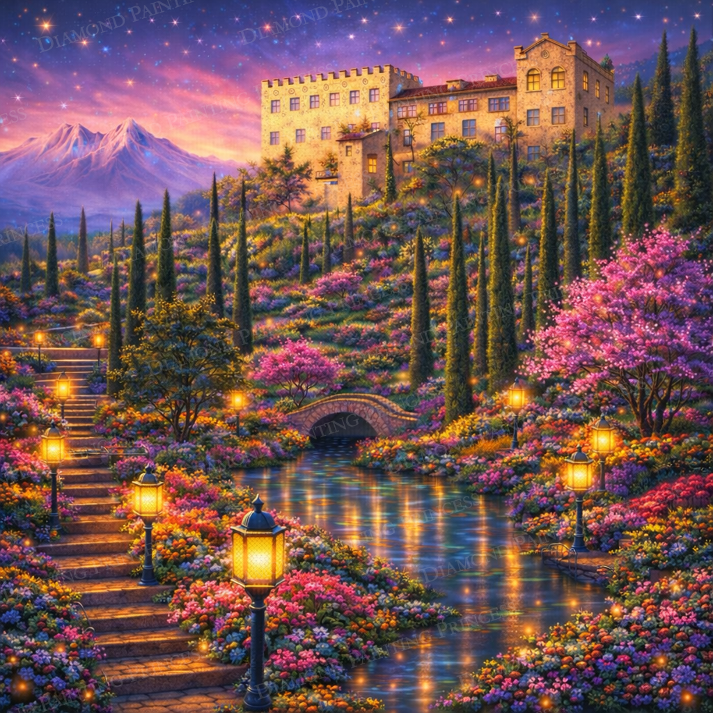Twilight at the Italian Villa