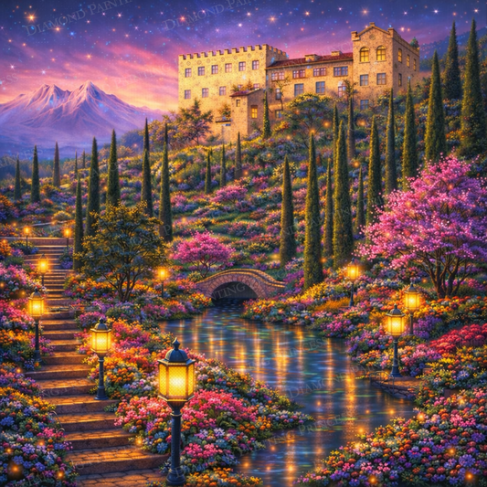 Twilight at the Italian Villa