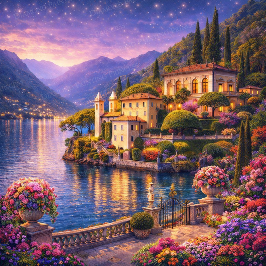 Twilight at Lake Como