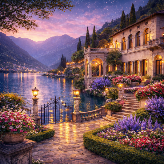 Twilight at the Italian Lake
