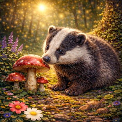 Woodland Badger