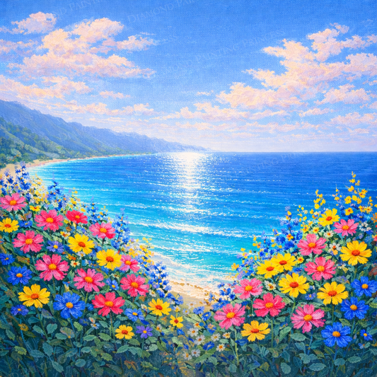 Flowers by the Sea