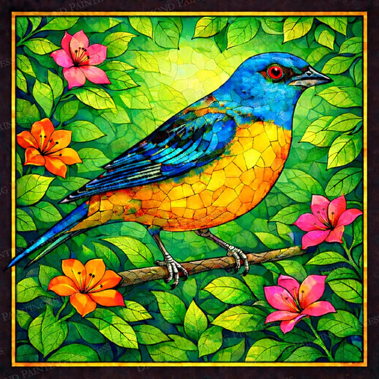 Stained Glass Songbird