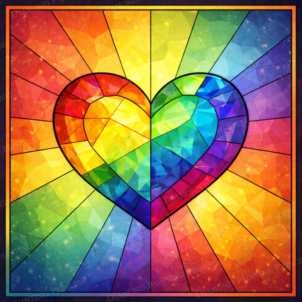 Stained Glass Heart