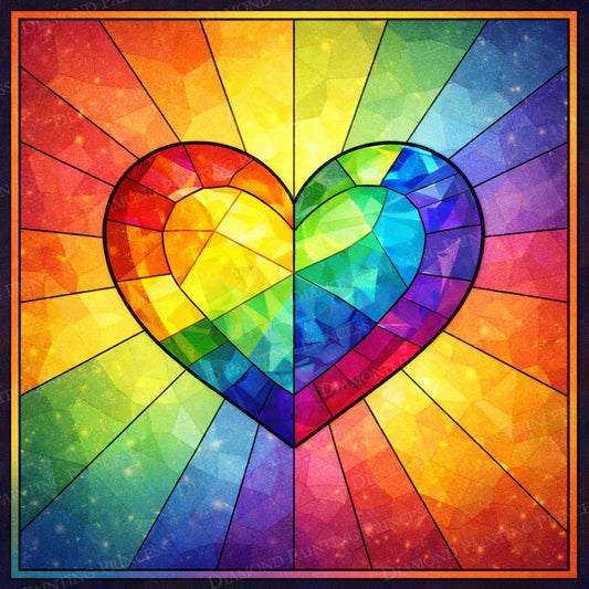Stained Glass Heart