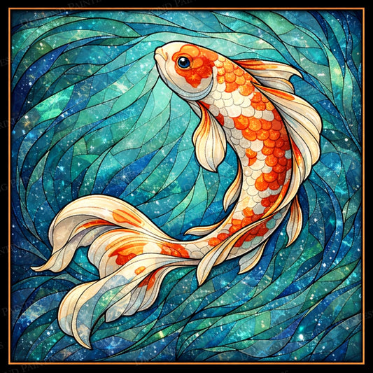 Stained Glass Koi